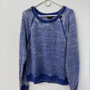 NWOT Joe’s Jeans Blue Distressed Sweater